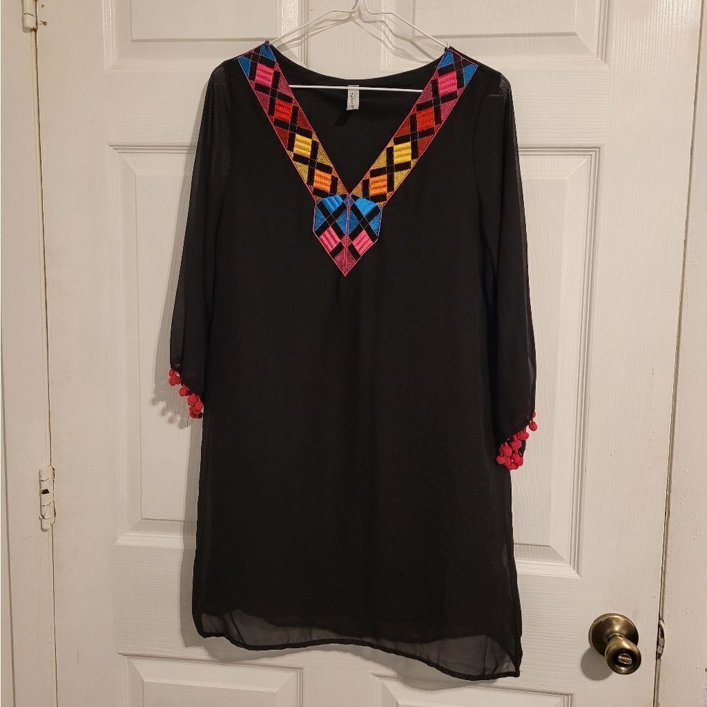 ‎Fashion express embroidered tunic top